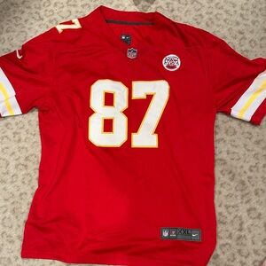 Nike Red NFL Jersey with Number 87 Kelce Kansas City Chiefs